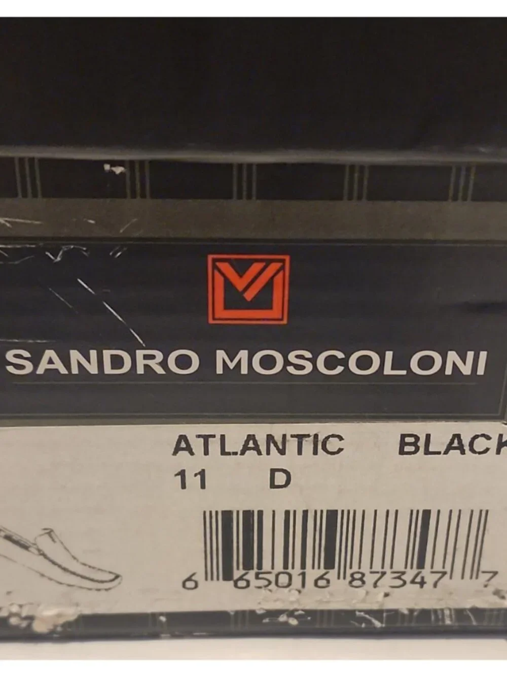 Sandro Moscoloni Driving Moc Loafers Mens 11 Black Leather Slip On Casual Shoes
